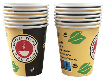 Stabil 1000 x 200ml Kaffeebecher Coffee to go Einweg Pappbecher Tee Becher 0,2 l