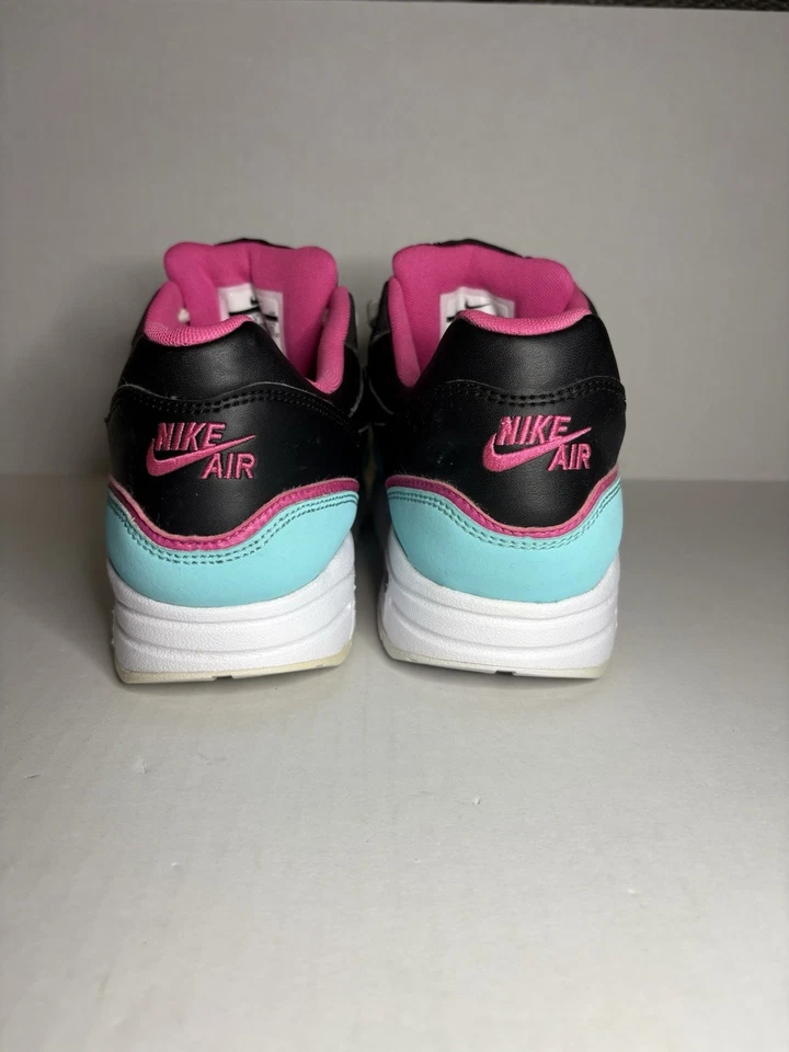 Nike Air Max Juvenil 1 Doble Capa Negro Aqua Fucsia Juvenil 7 Y Foto 4 de 4