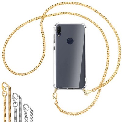 Handykette (Metallkette) für Asus ZenFone Max Pro M1 Umhängehülle mit Band Case