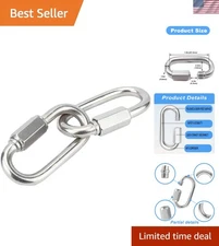 Versatile 2Pcs Locking Carabiner Set - Perfect for Hammocks and Camping Gear