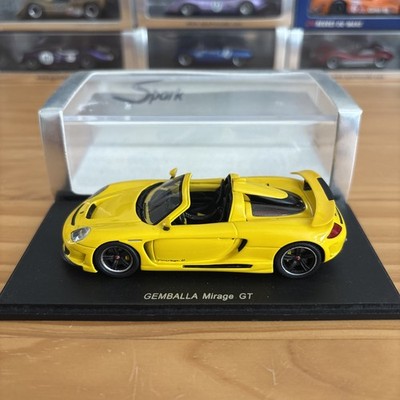 1:43 Spark Gemballa Mirage GT gelb Porsche Carrera GT S0720