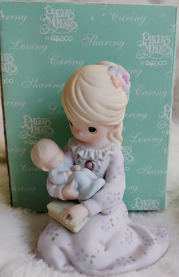 Precious Moments  A Mother s Love Is From Above  Porcelain Figurine 2001 w/Box