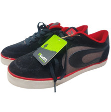 Vintage Duffs Swerve DMEN Skateboard Shoes Sz 9 Black Graphite Red NWT