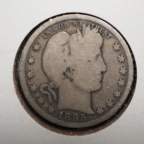 1895   *O *  BARBER SILVER QUARTER  ***NICE*** FREE SHIPPING   C2113