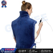 Heating Pad 22 x 33 Inch Suede 4 Heat Settings 2 Hour Auto Shutoff for Back