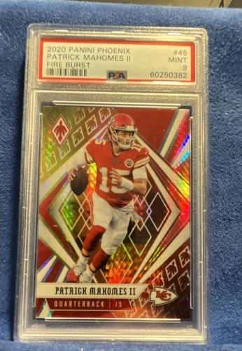 2020 Panini Phoenix - Patrick Mahomes II #45 Fire Burst PSA 9