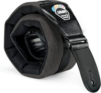 Lekato Bassgitarrengurt gepolstert 3,5'' breit 45-55 verstellbare Länge dicker Gürtel