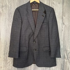 DAKS LONDON Brettons Vintage Men’s Wool Blend Jacket Blazer Tweed 42R Grey UK
