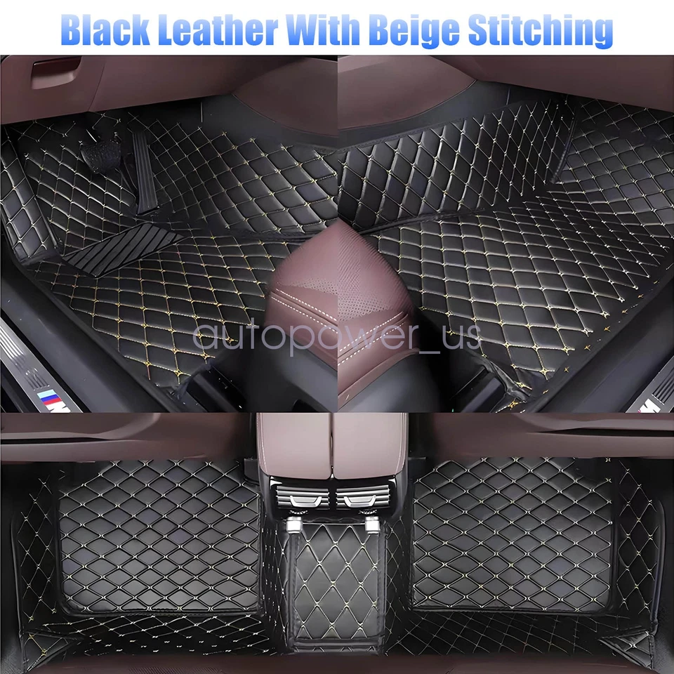 For 2009-2013 Infiniti FX35 FX37 FX45 Microfiber Leather Floor Mats All Surround - Imagem 3 de 4