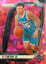 2024 Panini Prizm #247 KJ Simpson Jr. Pink Ice Prizms