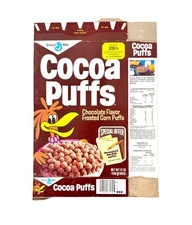 Vintage 1980 General Mills Cocoa Puffs Cereal Box Series 53 Kid Food Advertising