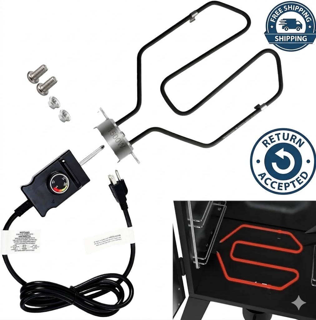 Upgrade 1650W Electric Smoker Heating Element Replacement Ki
