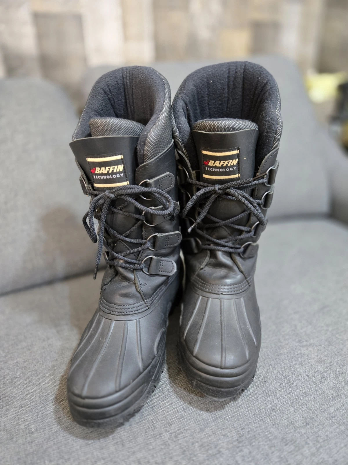 Baffin Technology Winter Snow Boot Men 7 Women 9 Wool Blend Liner Made/Canada