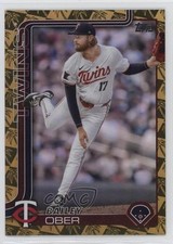 2025 Topps Series 1 Spring Training Gold Foilboard 35/50 Bailey Ober #12 08z4