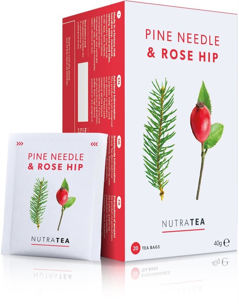 Nutratea Pine Needle & Rose Hip 20 Sachets x 4 Pack - Image 3