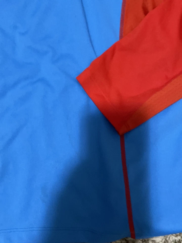 Camiseta deportiva Sombrio Epik Cycling Pursuit azul roja manga larga para hombre talla mediana Foto 2 de 4