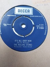 ROLLING STONES IT'S ALL OVER NOW / GOOD TIMES BAD TIMES DECCA  EX PLUS