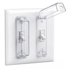 Light Switch Cover Guard, Child Proof Wall Switch Cover Protects Lights or Sw...