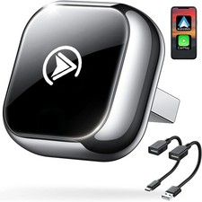 2 in 1 Wireless CarPlay and Android Auto Adapter, Easy Setup Plug P... Fast Ship
