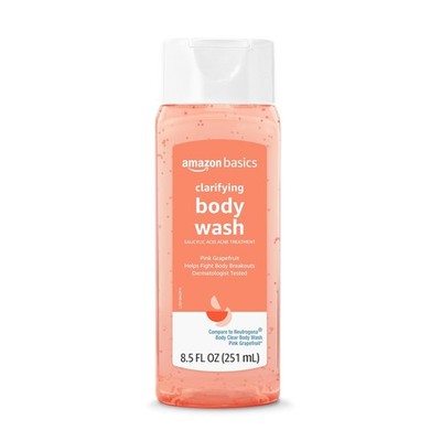Clarifying Pink Grapefruit Body Wash, 2%Salicylic Acid 8.5 Fluid Ounces,Pack of1