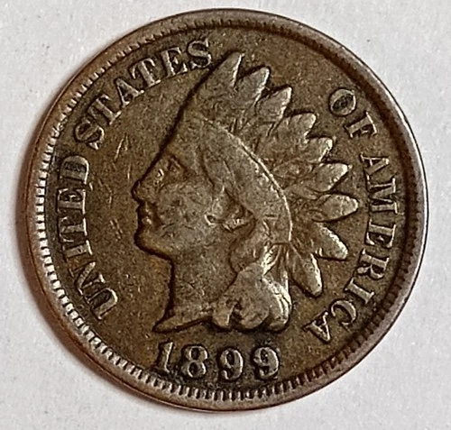 Indian Head Penny Lot of "1" VERY NICE 1899 GOOD OR BETTER°$ FREE SHIPPING $#310