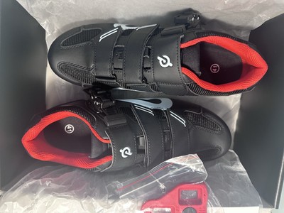 New In Box Peloton Bike Cycling Shoes NIB Size 41 Men s Women s Unisex Black Red