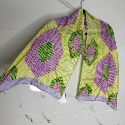 Echo Women's Silk Scarf Geometric Multicolor Rectangle Fashion Accessory