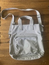 Borsa a tracolla Kipling Eleva nylon grigia tracolla usata in ottime condizioni viaggio scuola lavoro