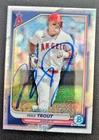 2024 Bowman Chrome Meg  #82 Mike Trout Signed Autographed Card
