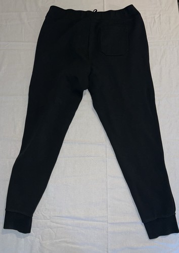 Polo Ralph Lauren Sweatpants Mens Large Black Heavyweight Preppy Lounge Pony - Picture 5 of 6