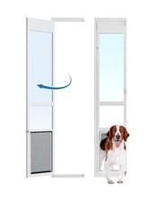 Eillion AF-1309 Sliding Glass Pet Door That Opens , Large Pets 91 7/16-96"