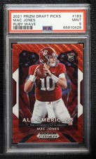 2021 Panini Prizm Draft Picks All-American Ruby Wave Mac Jones PSA 9 MINT 0pm3