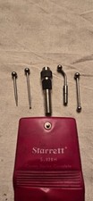Starrett S-828H Center Finder Complete 5-pc. Set w/ Case, Made In USA