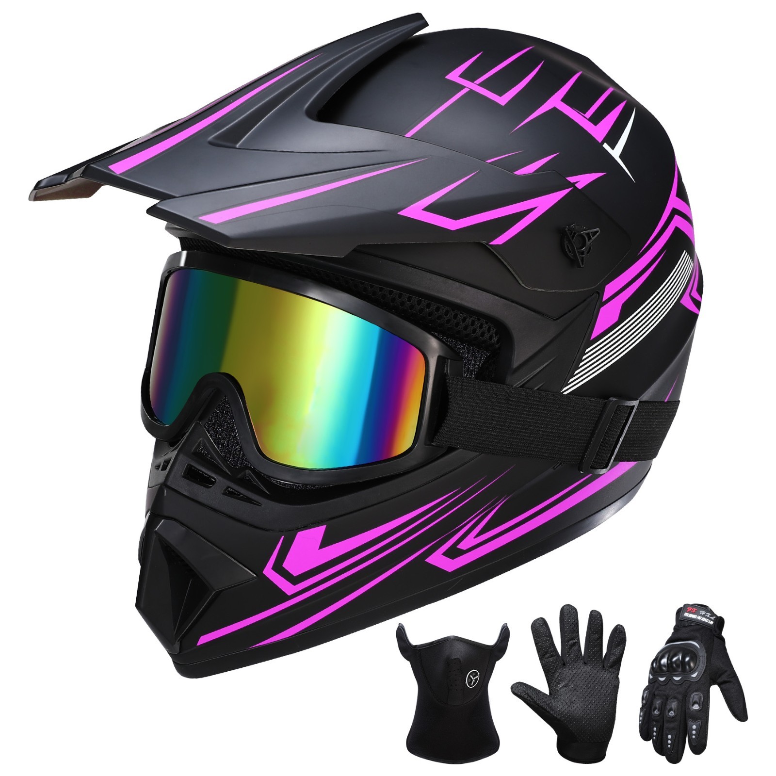 Atv Motorcycle Open Face Mini Dirt Bike Off Road Helmet,m