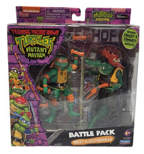 2023 Playmates Mutant Mayhem TMNT Mikey Leatherhead Battle Pack  Sealed