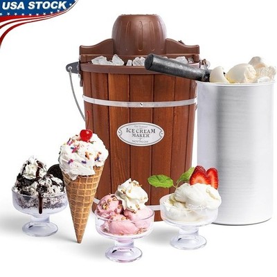 Ice Cream Maker Quick Easy Homemade Gelato Frozen Yogurt Fun Family Treats New