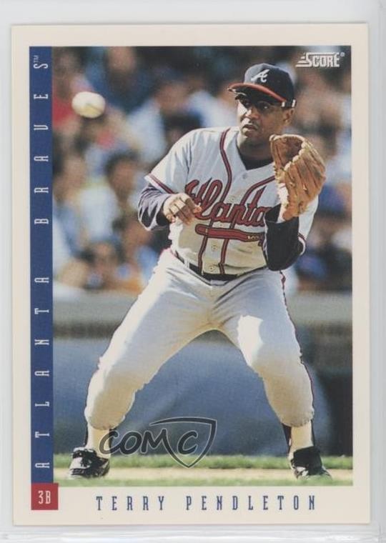 1993 Score Terry Pendleton #36 1g4