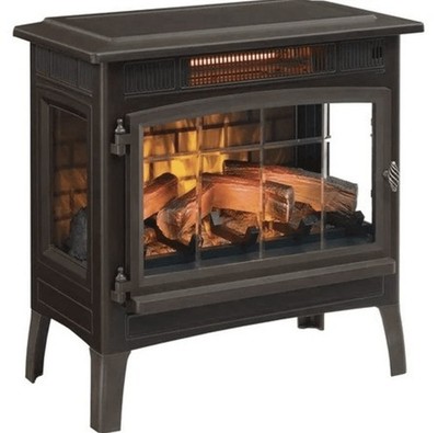 Duraflame Freestanding Electric Fireplace Stove Heater with 3D Flame Effect