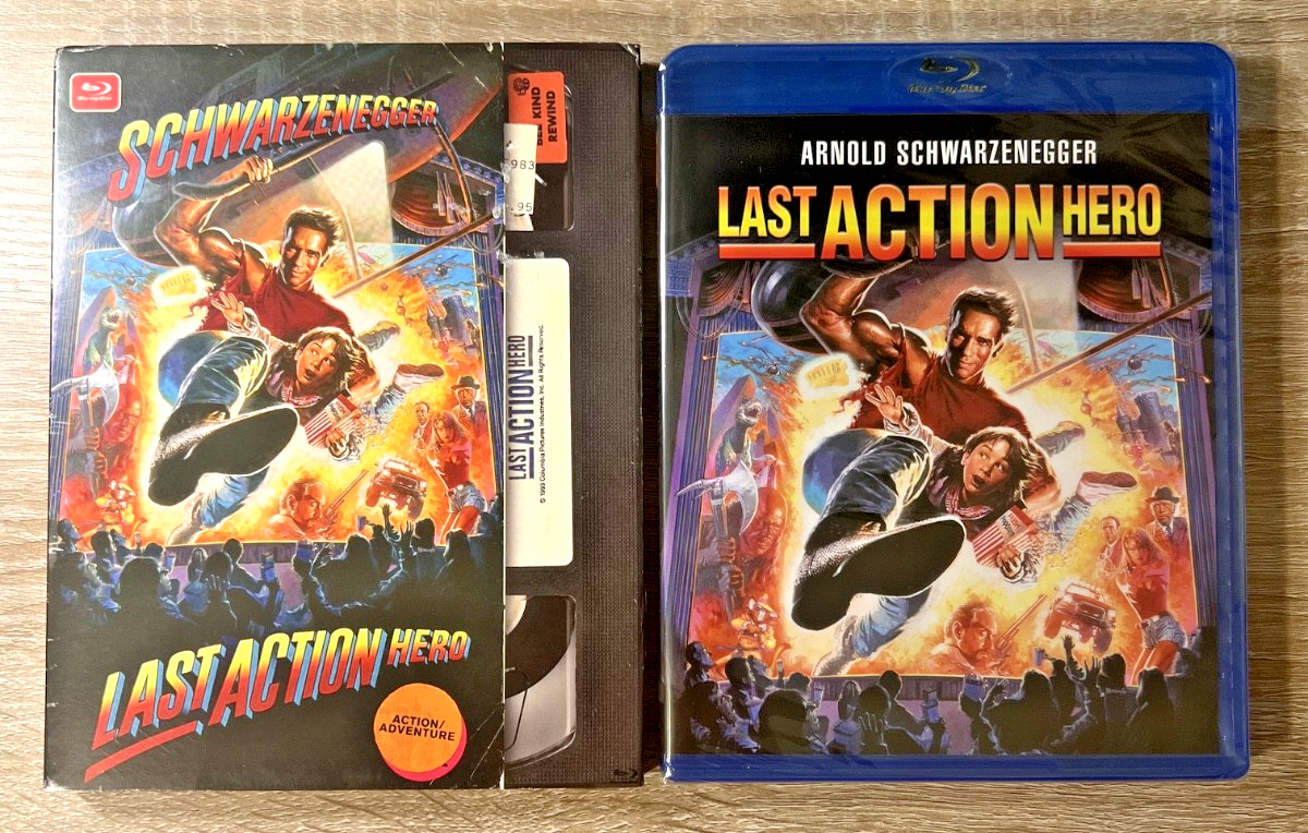 Last Action Hero Blu-Ray Retro VHS Rental Slipcover Arnold
