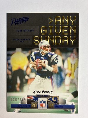 2021 Panini Prestige #AGS-TB2 Tom Brady Any Given Sunday Xtra Points Blue/249 