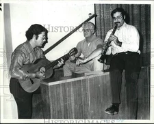 1972 Press Photo Teachers J. Gerber, B. Bilowitz & A. Horak Practice for Concert