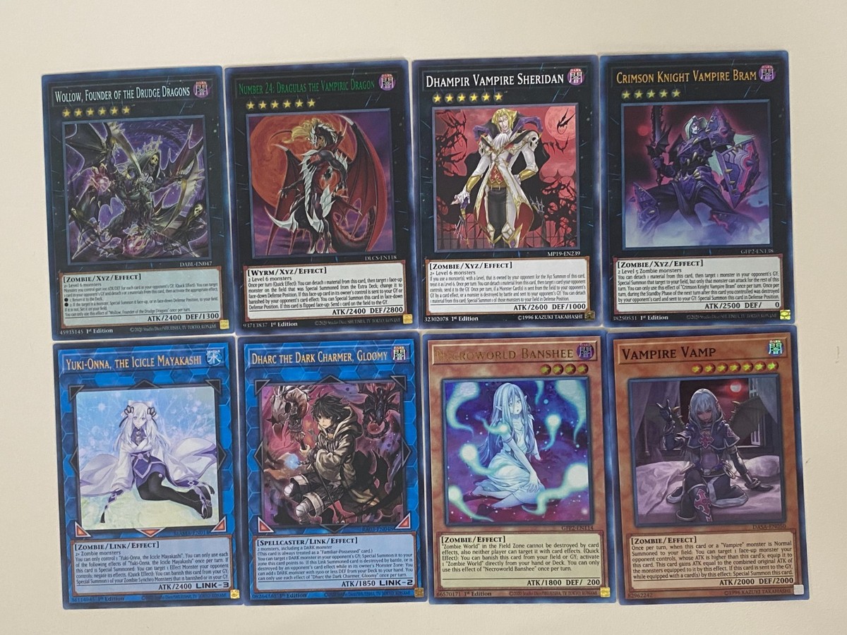 yugioh vampire zombie deck Yugioh Vampire Deck Masquerena Fraulein Ghost Voivode Number 24 Mezuki Free  Pack
