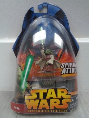 Star Wars Rache der Sith 26 Yoda (Spinning Attack!) Figur