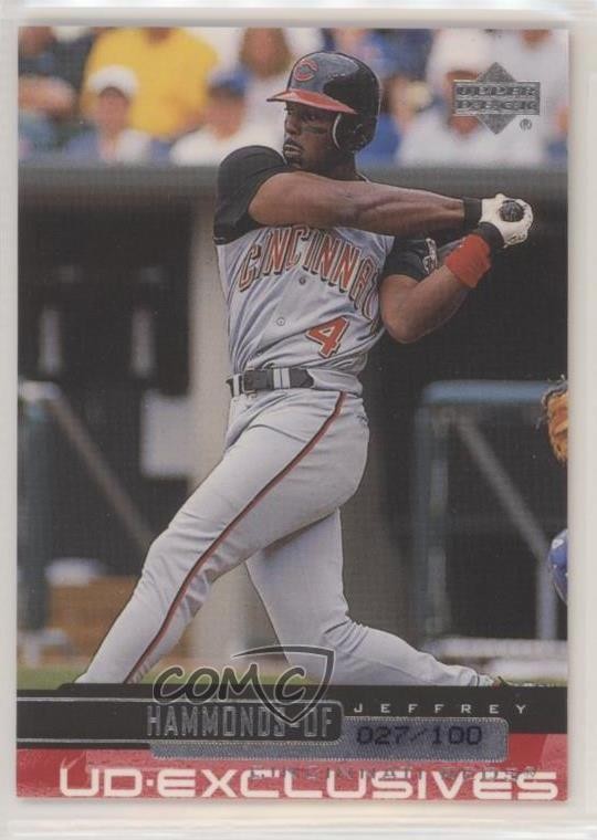 2000 Upper Deck UD Exclusives Silver 27/100 Jeffrey Hammonds #91 sh7