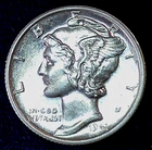 1941-S Mercury Dime 10C 90% Silver Crisp AU-MS Features 10C