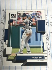 2022 Donruss Baseball Base #204 Javier Baez Detroit M17