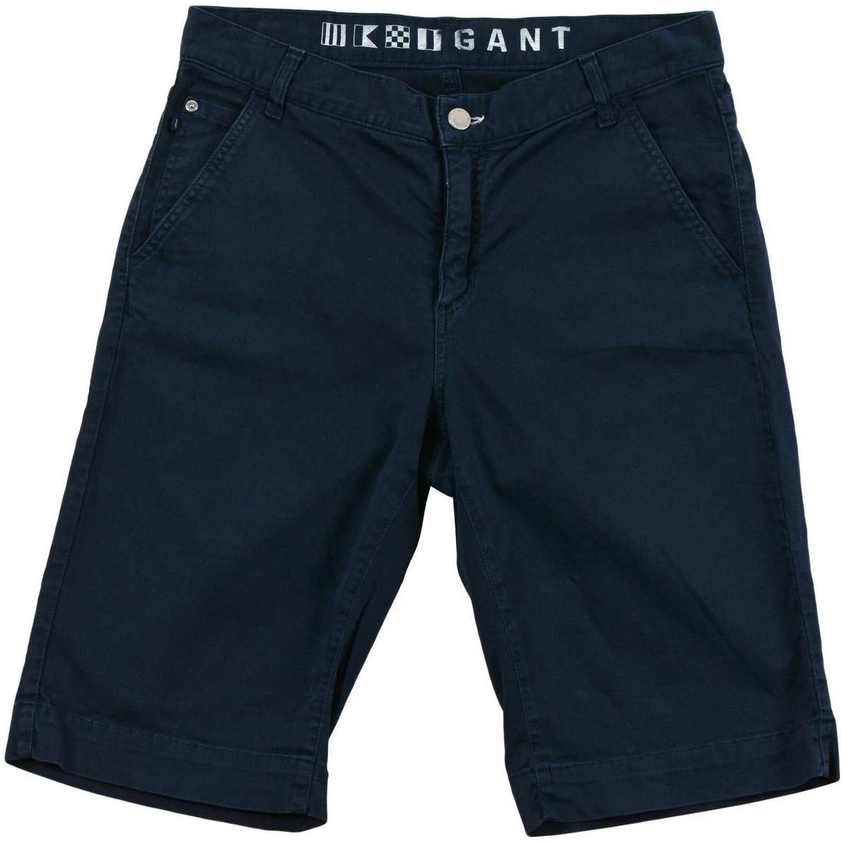 GANT Homme Jean Short Bermuda Bleu Marine Bermuda Coton Bouton