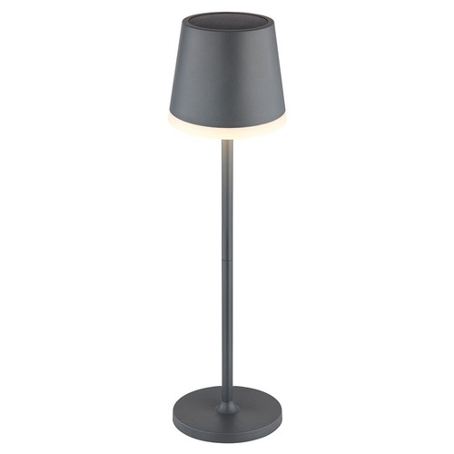 Solarlampe Außenleuchte Tischlampe Gartenleuchte anthrazit wetterfest LED 41 cm - Bild 11 von 12
