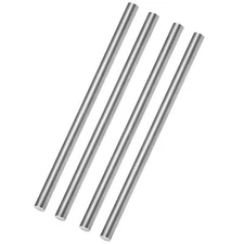 4 PCS 10mm x 305mm 304 Stainless Steel Rods2/5” x 12” Metal Round Solid Rod B...
