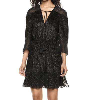 green emerald velvet dress Rachel Zoe